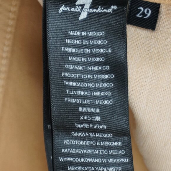 New 7 For All Mankind Men's Slimmy Slim Straight Leg Jeans in Clay size 29 - Picture 14 of 15